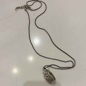 Brighton Silver Swirl Pendant Necklace